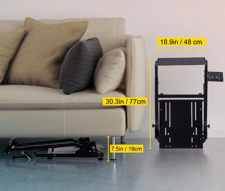 Стійка підставка для ігрового керма з КПП та педаями Logitech g29 g27 t300 t500 Fanatec Кременчук - фото 9