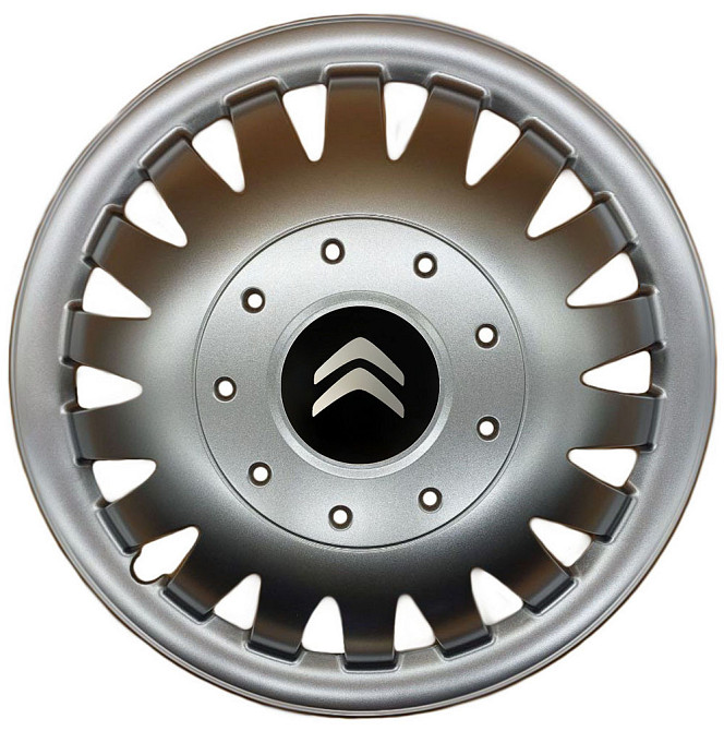 Автомобильные модельные колпаки R15 Citroen 320 4шт, SJS, серебряные Киев - изображение 1