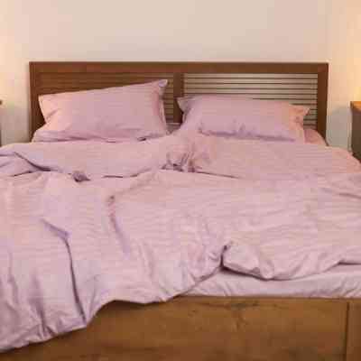 Постільна білизна Tiare 71 Сатин Страйп Кольоровий полуторний (71_Stripe_pl) Вінниця