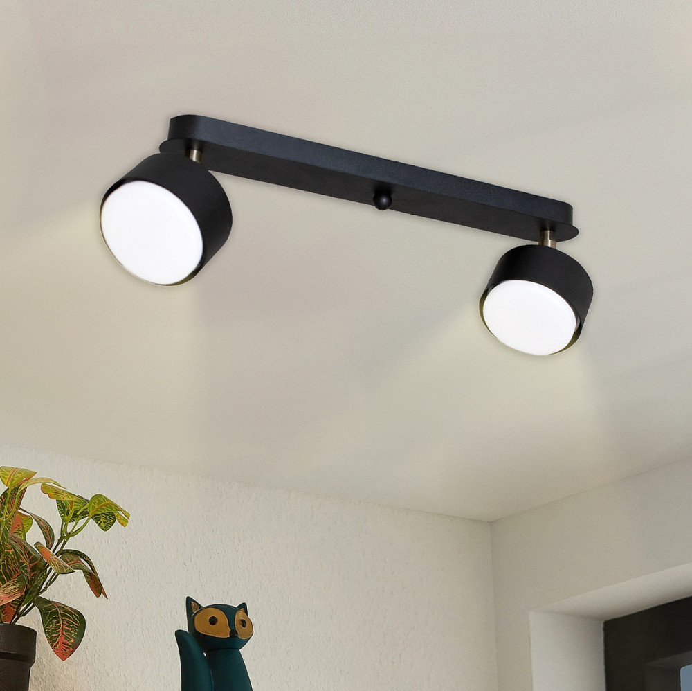 Светильник потолочный MSK Electric Copter с поворотными плафонами под две лампы GX53 NL 80405-2 BK Одесса - изображение 7