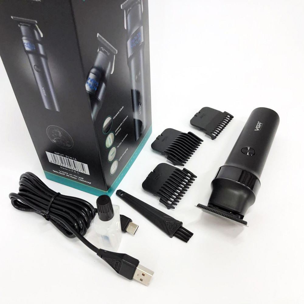 Машинка для стрижки з насадками бездротова VGR V-987, Машинка для стрижки волосся з мотором VL-23 Львів - фото 19