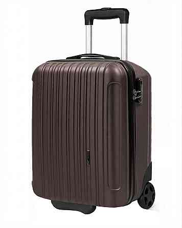 Валіза пластикова WINGS 2011 коричнева 38х30х18,5 см 2 колеса Київ