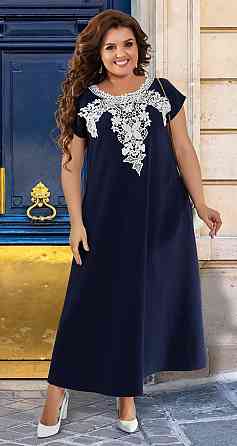 Красивое летнее платье с макраме большого размера (56) Киев