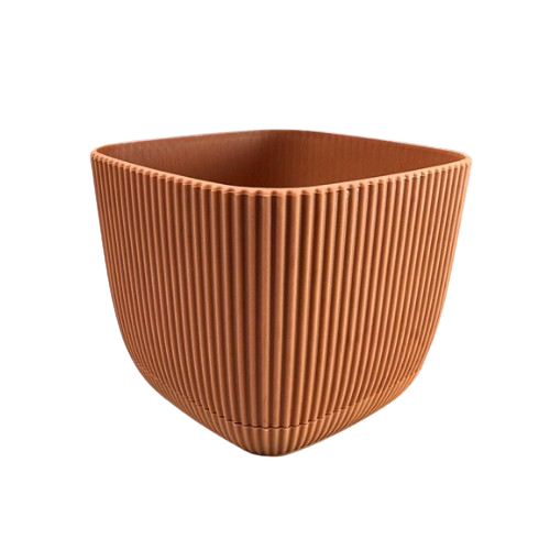 Вазон Mergan 1,8л квадратний пудра ELIF Житомир - фото 2