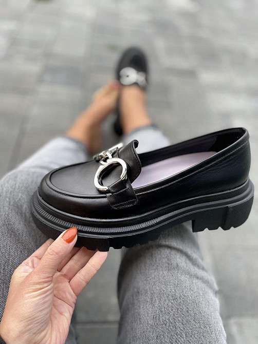 ALEX BELL Туфлі жіночі ALEX BELL 793K-1-21AP чорні (весна-осінь, шкіра натуральна) (4847) Коломия - фото 2