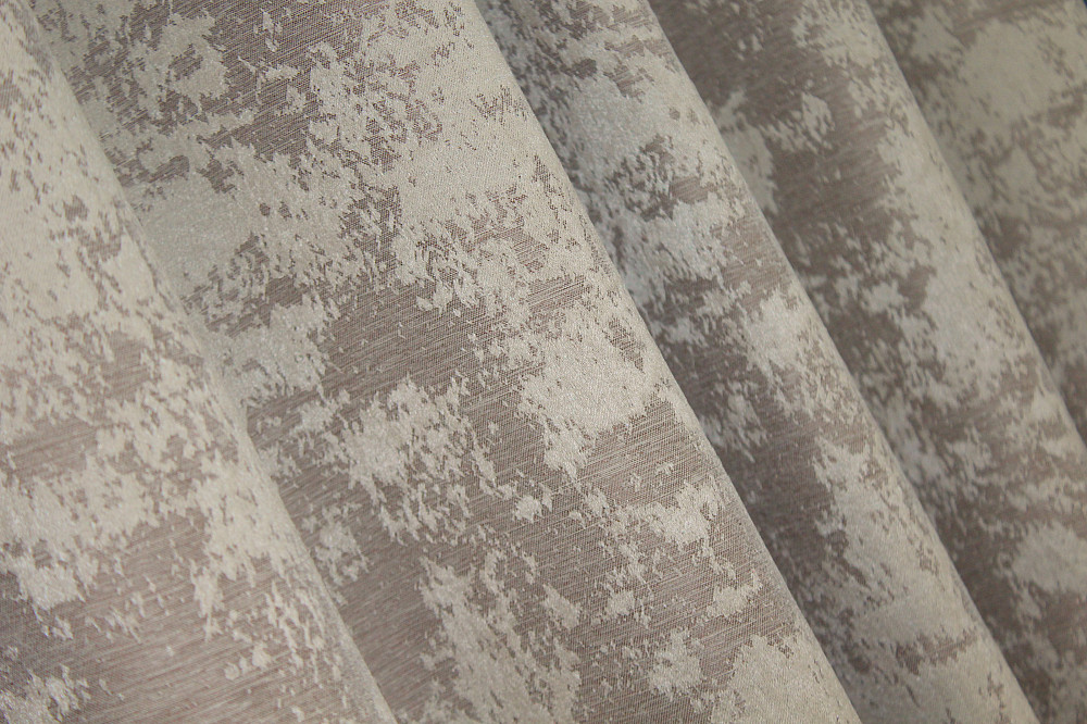 Комплект коротких штор VR-Textil Жаккард Sultan YL № 1206ш Серо-бежевый 130х170 см 2 шт (35-0089) Киев - изображение 8