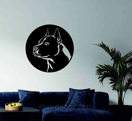 Декоративное настенное Панно «Стафф», Декор на стену 90*90 см, Черный Киев