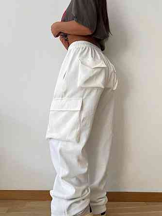 Штани карго жіночі трикотажні Молочний 42/46 Харків