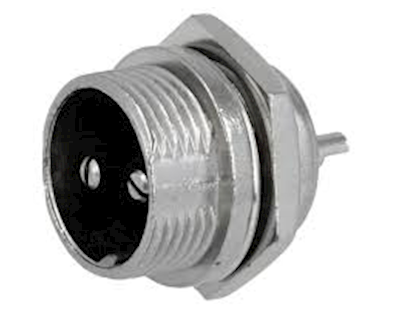 Разъём MIC 332, (штекер), монтажный, 2pin, диам.-16мм Полтава - изображение 1