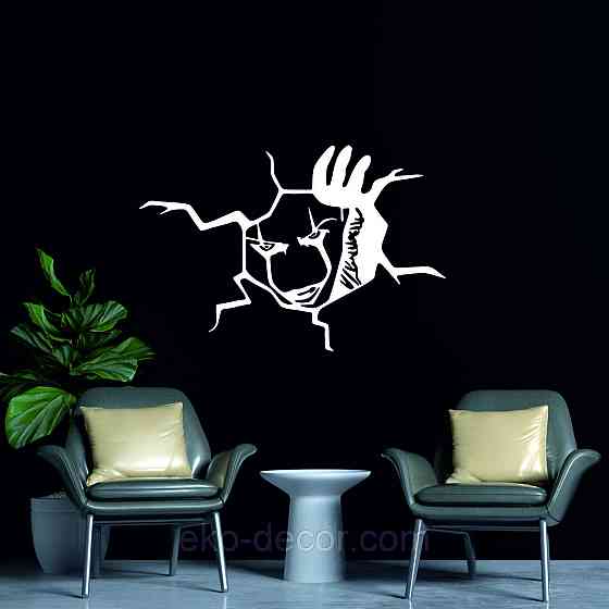 Декоративное настенное Панно «Клоун» Декор на стену 50*33 см, Белый Киев