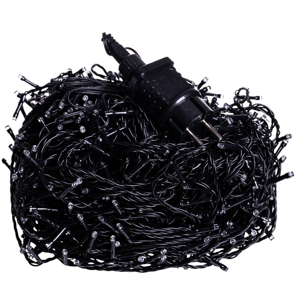 Garlando Гірлянда Різдвяна фея вулична 100 (м) 1000 LED чорний провід Синій CF1000L100MBBL Коломия - фото 3