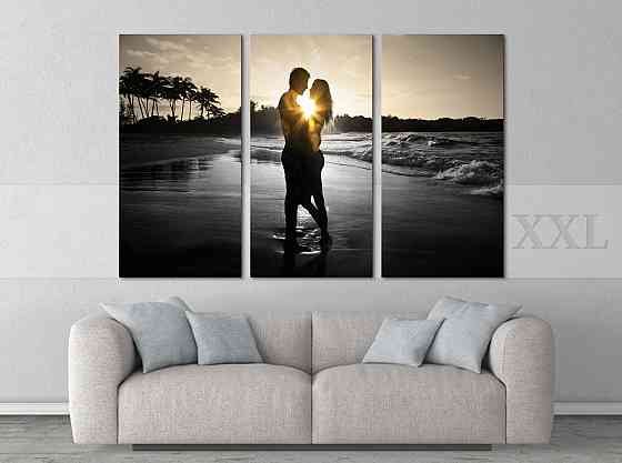 Модульна картина Пара на пляжі Art-231_XXL Київ