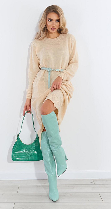 Довга в'язана сукня (48-52) Київ - фото 5