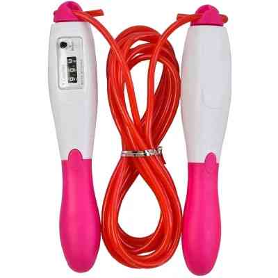 Скакалка X-TREME з лічильником довжина 260 см рожева (117229) Вінниця