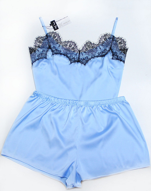 Шовкова піжама жіноча Блакитний XS Харків - фото 1