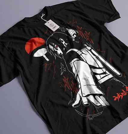 Футболка аниме Наруто оверсайз (S/M/L) Черний AnimeJ0990 Днепр