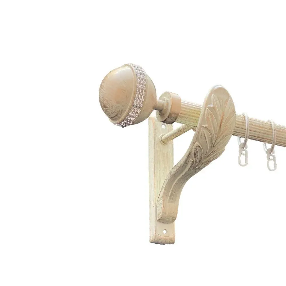 Карниз Orvit Авея металевий однорядний ретро рифлена труба кільце металеве Біле Золото 25 мм 160 см Львов - изображение 1