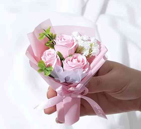 Мило-букет "Троянда" Рожевий Сміла