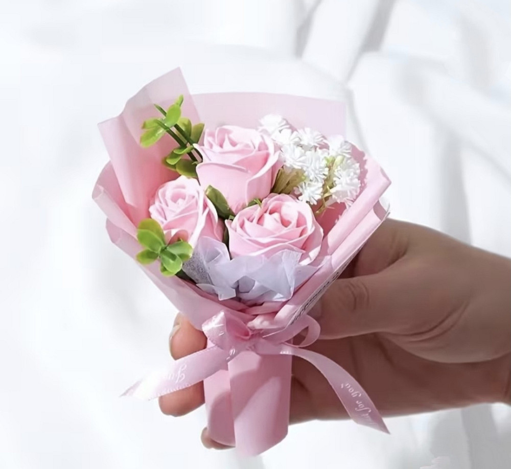 Мило-букет "Троянда" Рожевий Сміла - фото 1