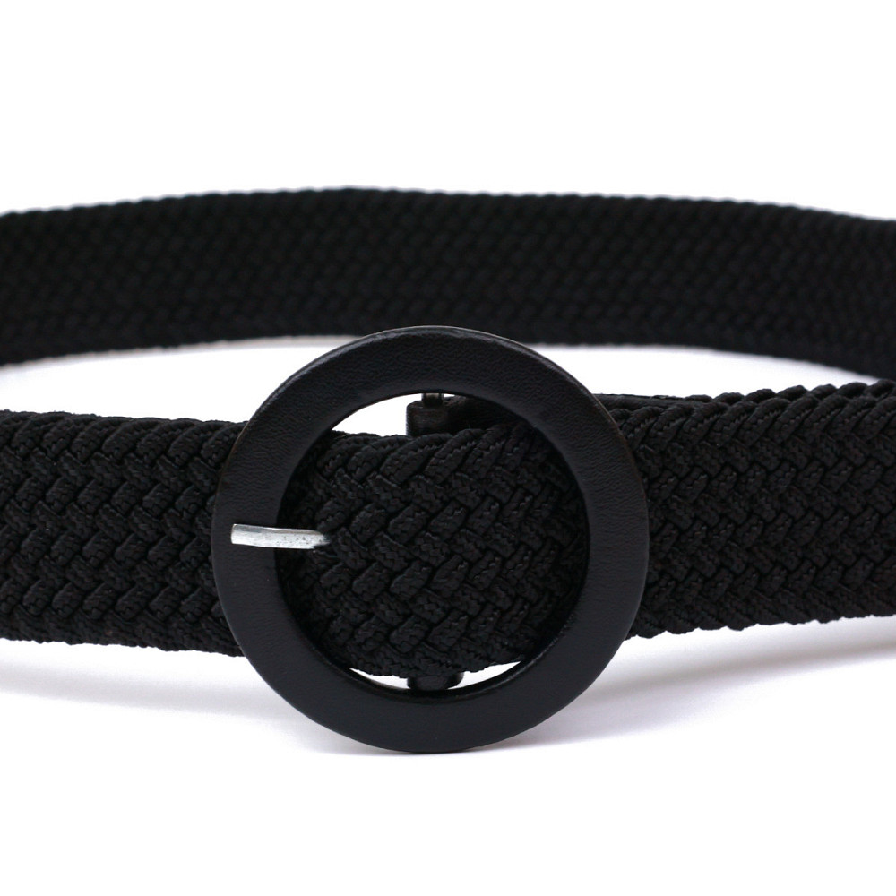 Жіночий текстильний ремінь Чорний (Vintage) Київ - фото 6