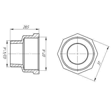 Перехідник редукційний 1″х3/4″ВЗ латунний LI543S OPTIMUM Киев