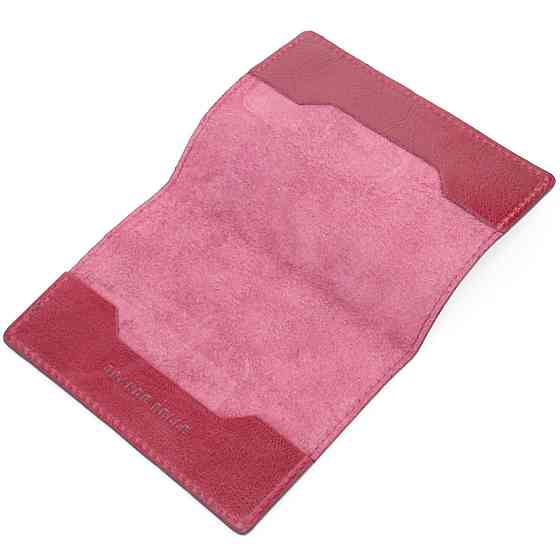 Превосходная кожаная обложка на паспорт Карта GRANDE PELLE 16776 Бордовая Киев