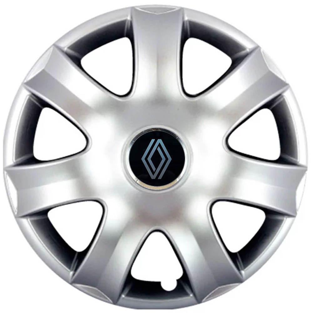 Автомобільні модельні ковпаки R14 Renault NEW 223 4шт, SJS, сріблясті Київ - фото 1