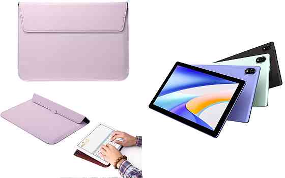 Чохол-конверт VitoCase для Doogee Tab U10, з функцією підставки для планшета Чорний Фіолетовий Київ