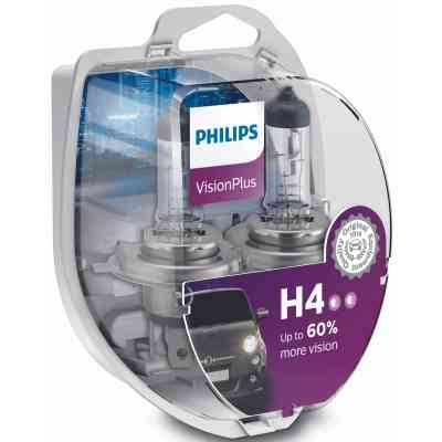 Автолампа Philips H4 VisionPlus, 2шт (12342VPS2) Винница