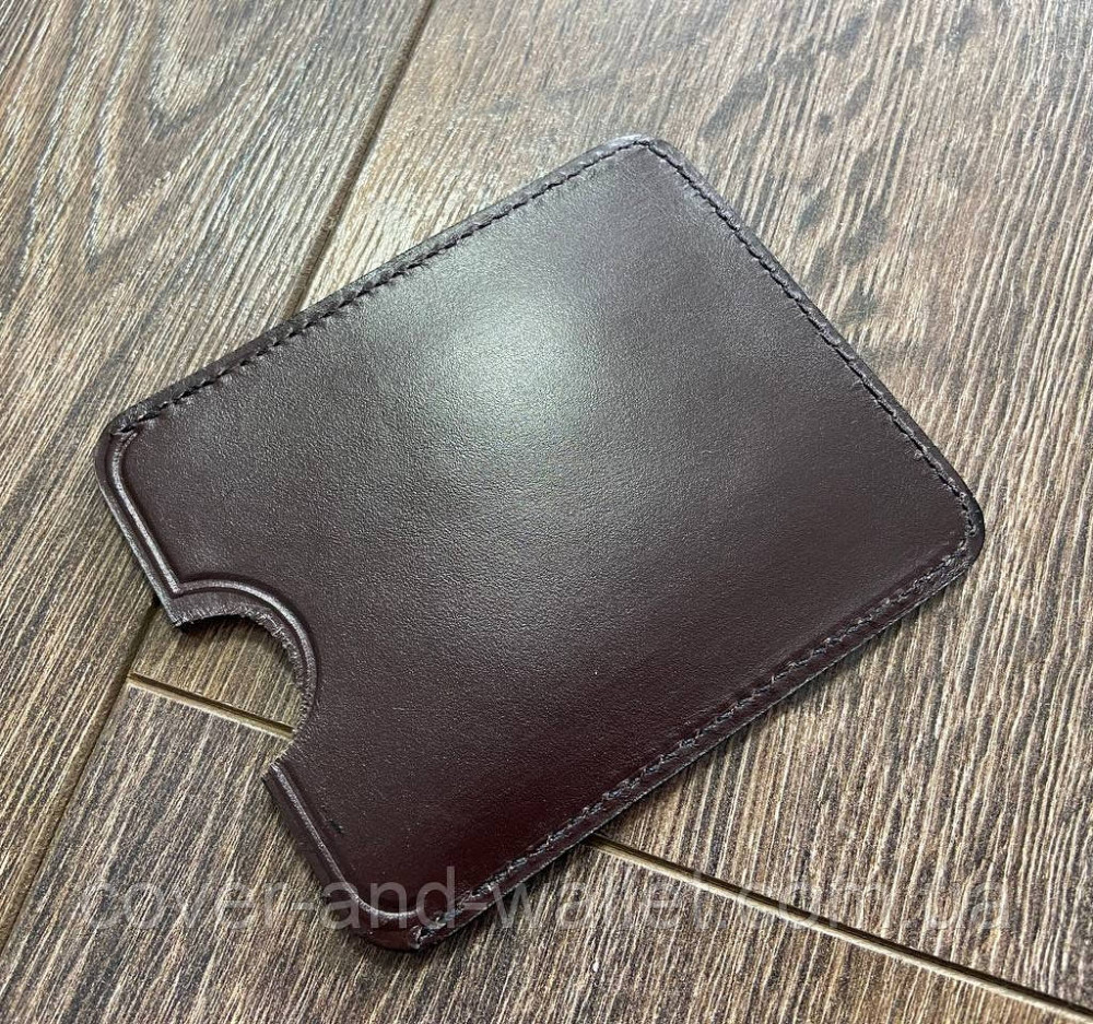 Чохол обкладинка для роздільної здатності на зброю з натуральної шкіри Коричневий Київ - фото 2