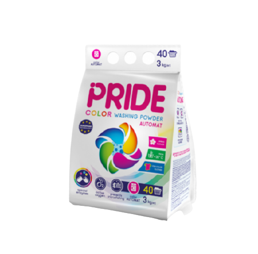 Порошок для прання 3кг автомат для кольор.речей Весняні квіти Pride Житомир