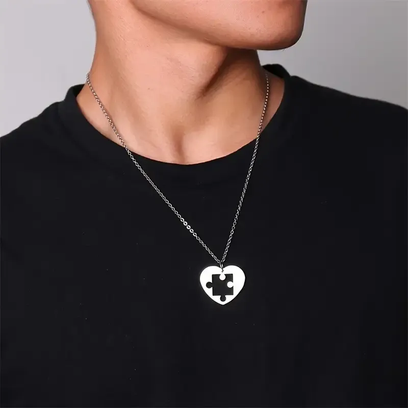 Парные кулоны сердце+пазл – для пары или друзей Киев - изображение 3