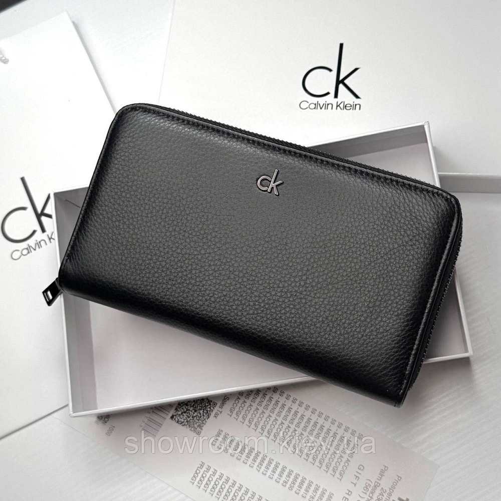 Мужской кожаный кошелек клатч на молнии Ск (6613) Киев - изображение 1