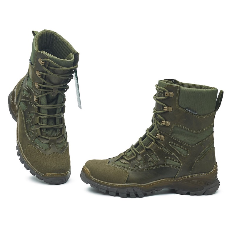 Берцы зимние хаки теплые PREDATOR-8011 водонепроницаемые тактические военные ботинки ЗСУ Харьков - изображение 4