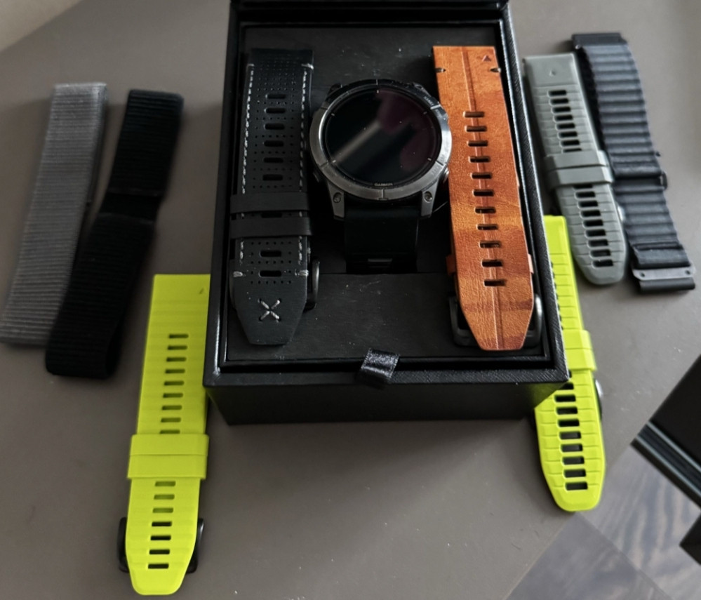 Смарт-Часи Garmin Epix Pro 51 Sapphire Titanium with leather band Київ - фото 7