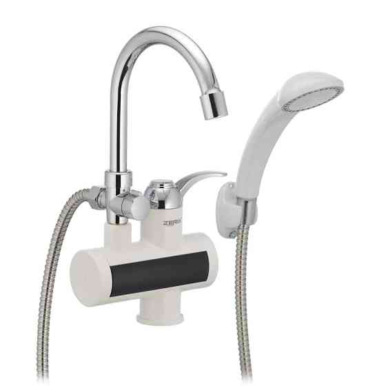 Проточний водонагрівач Zerix ELW22-E на мийку/умивальник з душем та індикатором температури Чернівці