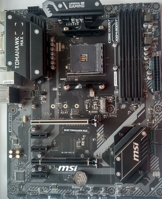 Материнська заплата MSI B450 TOMAHAWK MAX повний комплект Харків - фото 5