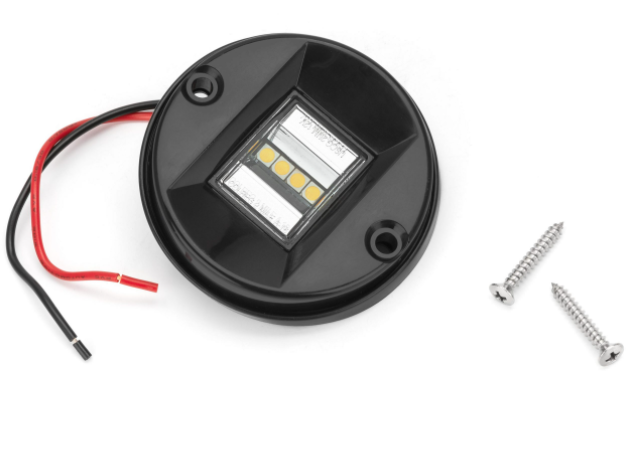 Огонь Кормовой Круглый Светодиодный Пластиковый Черный Корпус Киев - изображение 1