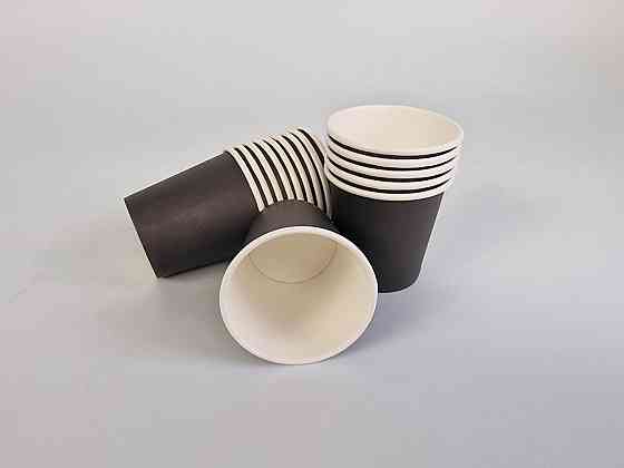 Паперові одноразові склянки 110 мл "ЧорНО/БІЛИЙ" (50 шт.) Харків