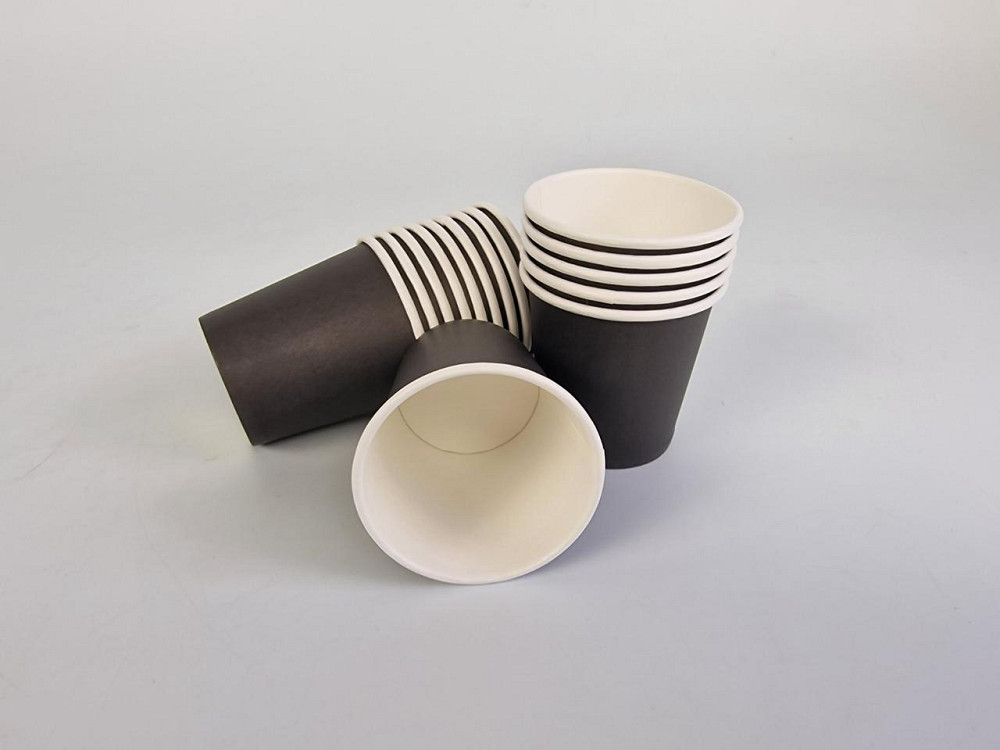 Паперові одноразові склянки 110 мл "ЧорНО/БІЛИЙ" (50 шт.) Харків - фото 2