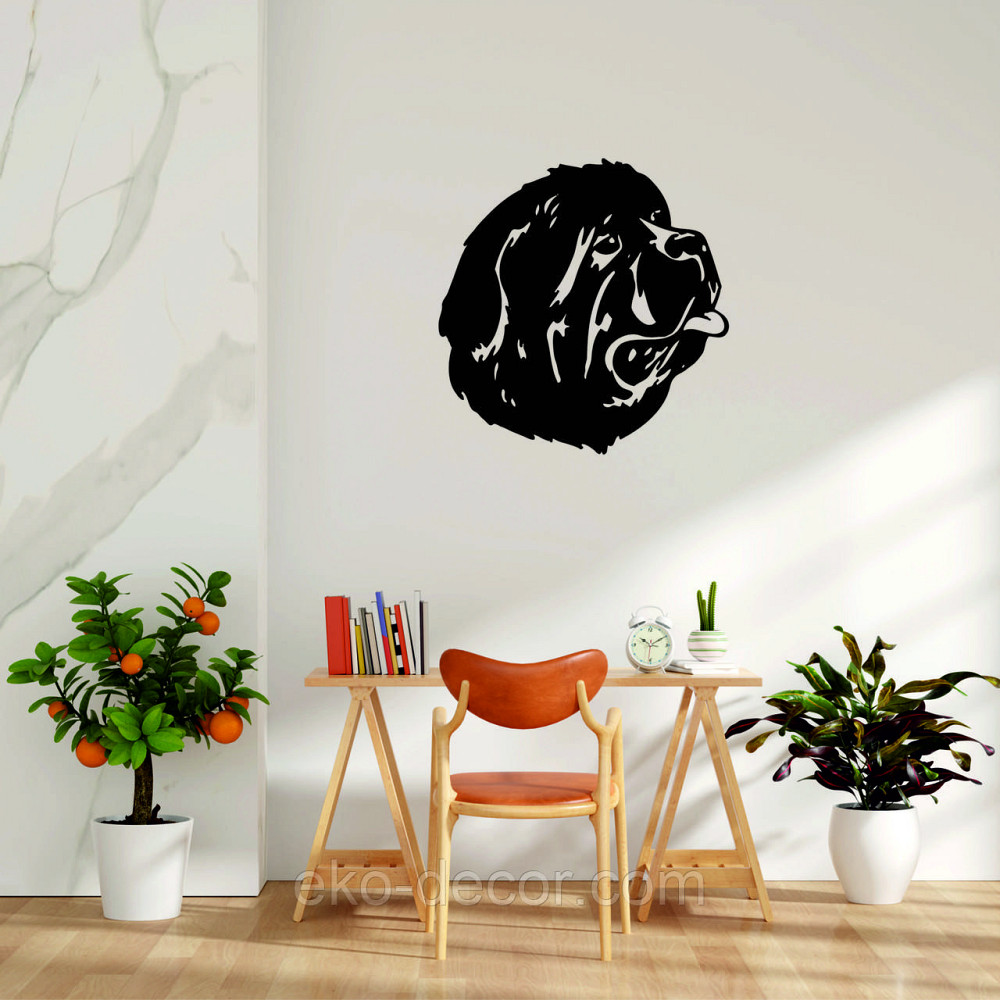 Декоративне настінне Панно «Мастиф», Декор на стіну 70*70 см, Чорний Київ - фото 4