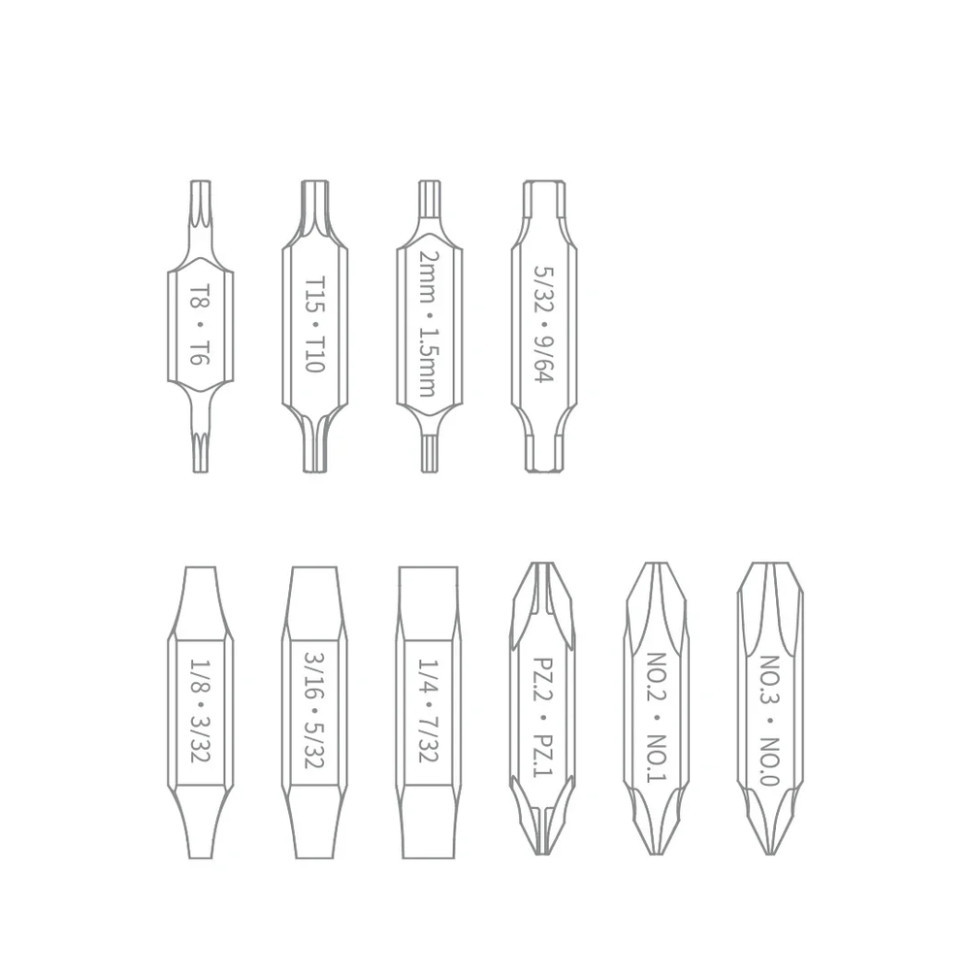 Набір біт для NexTool Flagship Captain та Pocket tool Київ - фото 5