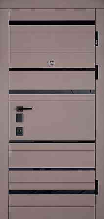 Вхідні двері Abwehr City Harmonia 546 Смокі софт + Білий супермат 860*2050 мм Сучасні вхідні двері Київ