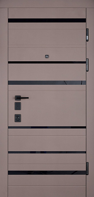 Вхідні двері Abwehr City Harmonia 546 Смокі софт + Білий супермат 860*2050 мм Сучасні вхідні двері Київ - фото 1