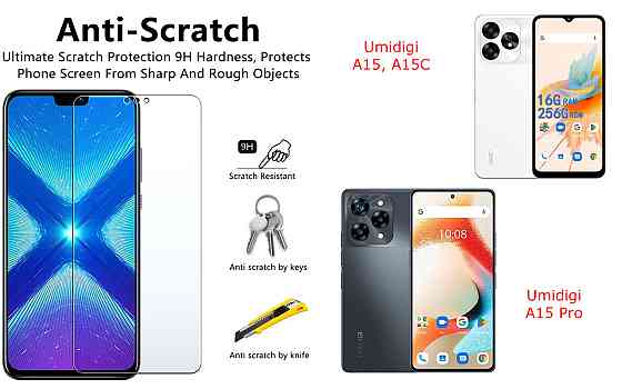Защитное стекло NeoGlass для Umidigi A15, A15C, A15 Pro – ультрапрозрачное и устойчивое Киев