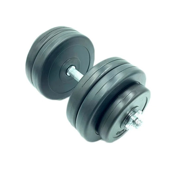 Гантель наборная композитная в пластиковой оболочке Rock Pro-R 14,5 кг NE-PL-R-014 Винница - изображение 1