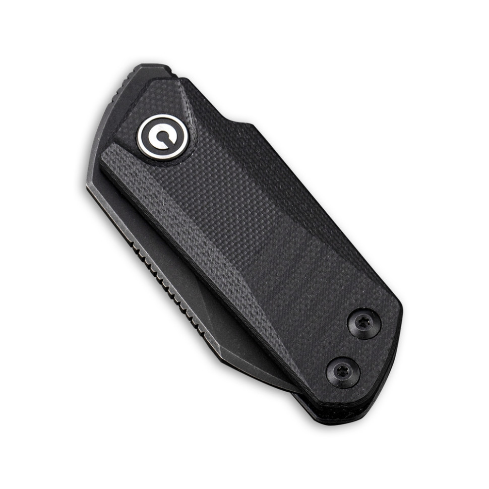 Нож складной карманный Civvi Ki-V, (3.9 см) 9Cr18MoV / G10 черный Киев - изображение 3