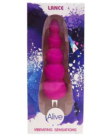 Анальный вибростимулятор Alive Lance, силикон, макс. диаметр 2,9см (предпоследний шарик) Sex Aura Киев