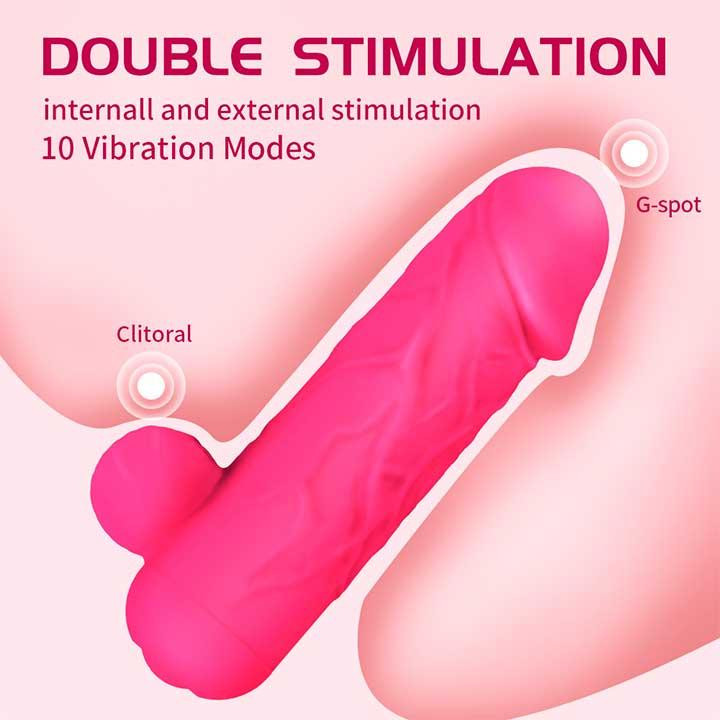 Реалистичный смарт мини-вибратор для клитора Love Spouse фуксия – Смарт вибраторы Винница - изображение 4