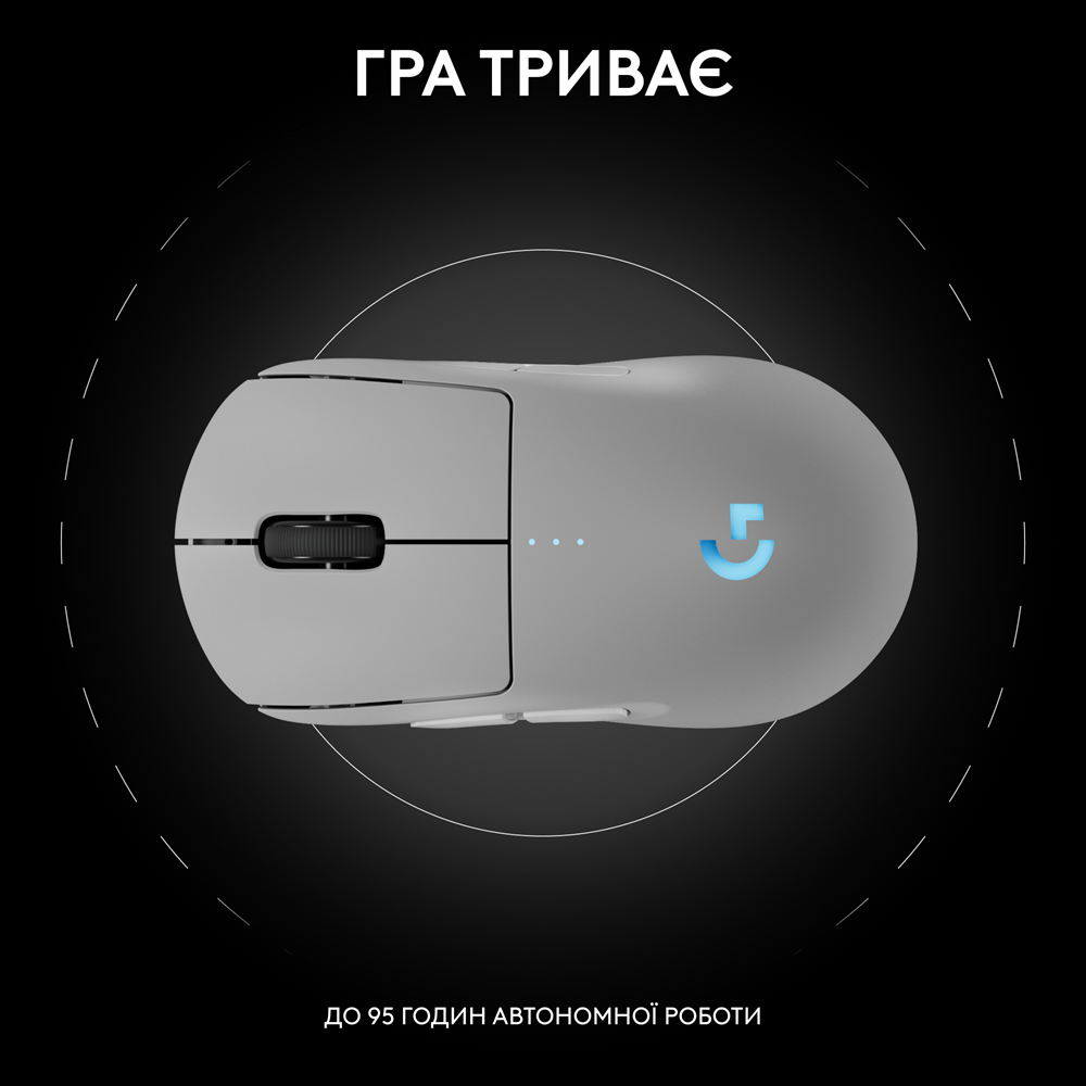 Миша Logitech G PRO 2 Wireless LIGHTSPEED - WHITE (L910-007302) (7031689) Киев - изображение 4